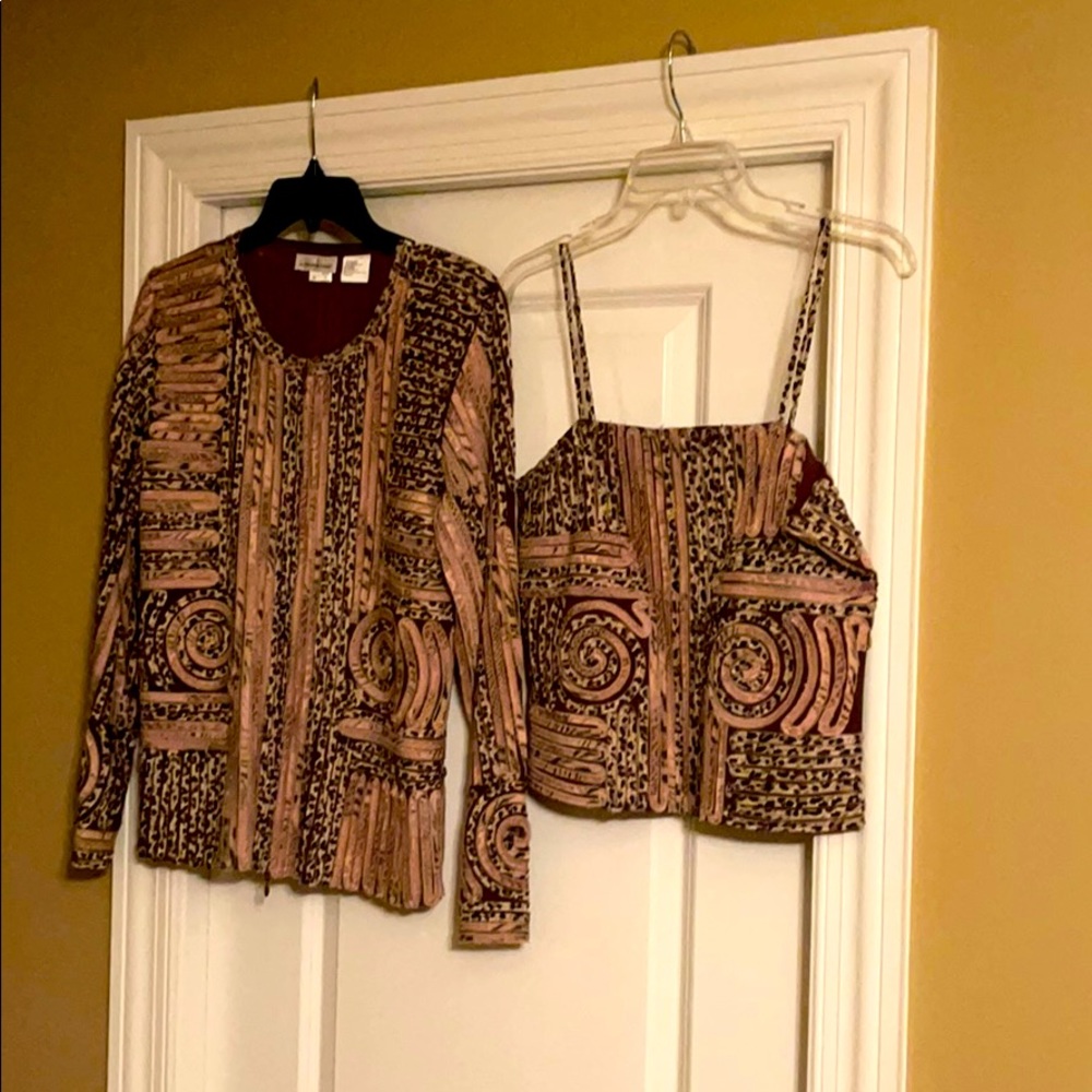 Animal Print Jacket and Top